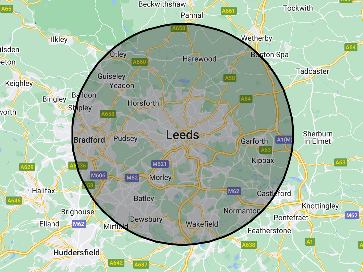leeds wedding dress collection and delivery area
